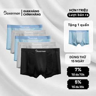  Pack 5 Quần sịp boxer nam PROMESH co giãn thoáng khí khử mùi kháng khuẩn cao cấp BOXERMAN 