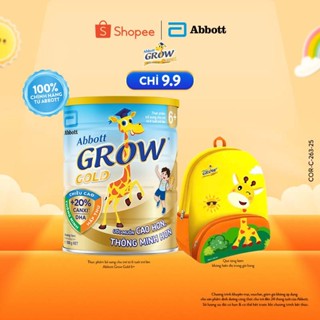 [Tặng Balo hươu Grow] Sữa bột Abbott Grow 6+ 850g (Mẫu ngẫu nhiên)