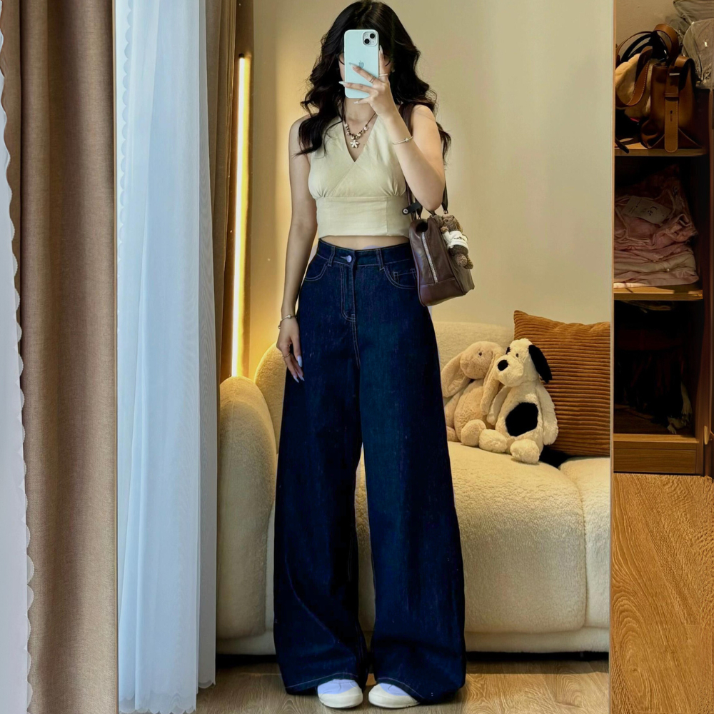 Quần Kaki Jeans Trắng ống suông MIAA nhiều màu tôn dáng form unisex nam nữ Chất Vải Jeans Cao Cấp màu Trắng và Nâu | BigBuy360 - bigbuy360.vn