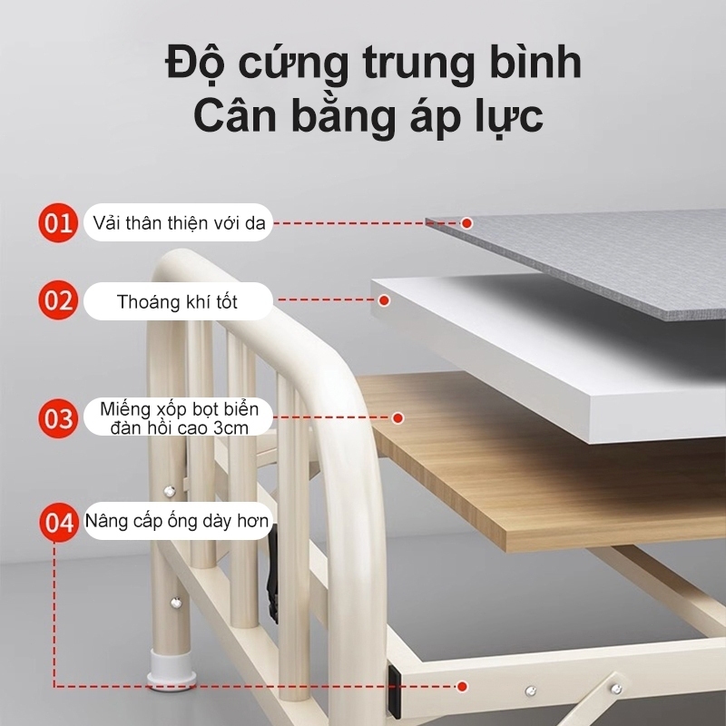 MY Giường gấp gọn Giường Gấp Gọn Cao Cấp Khung Thép 120cm x 190cm Sơn Tĩnh Điện Chịu Tải  400KG | BigBuy360 - bigbuy360.vn