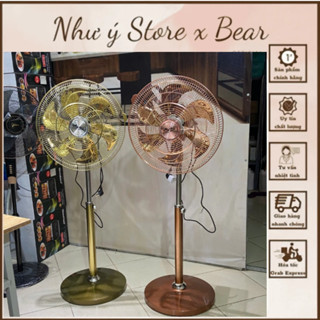 Quạt Đứng Cây JINGTE Vàng Đồng 6 Cánh 150W Cao Cấp- Bảo Hành 12 Tháng- Quạt Điện Công Nghiệp