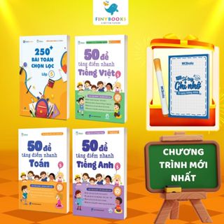 Sách - Tham khảo lớp 5 - Combo 250 Bài Toán Chọn Lọc Và 50 Đề Tăng Điểm Nhanh Toán - Tiếng Việt - Tiếng Anh Lớp 5