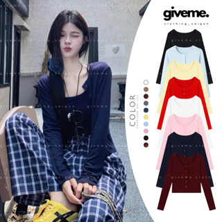 [PREMIUM L1 QC] Áo Khoác Cardigan Trơn Nhiều Màu Mùa Thu Đông Kiểu Dáng Bánh Bèo Tiểu Thư Hotgirl Giveme Saigon