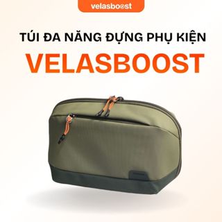 Túi đa năng cầm tay Velasboost, Vải Polyester, Nhiều ngăn, Chống nước, Chống mài mòn, Khoá kéo - Hàng chính hãng, levu01