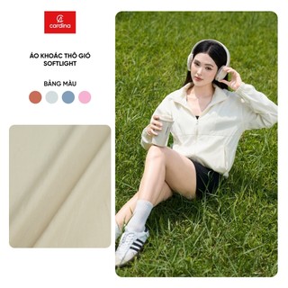  Áo khoác thô gió nữ SoftLight CARDINA lót lưới 2 lớp dài tay 5GNF01 