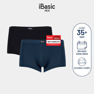 Pack 2 Combo Quần lót nam iBasic phom trunk thoáng khí PA2-PANM133