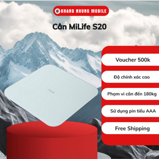 Cân ký thông minh miLife S20 hỗ trợ đến 180Kg - Khang Nhung Mobile