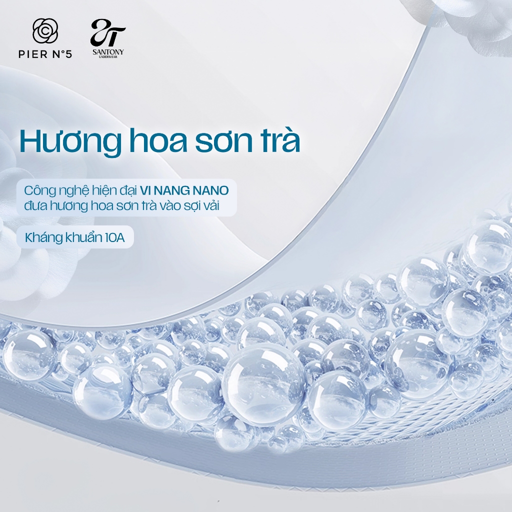 Áo Lót Thảo Mộc Công Thái Học Pier No5 Siêu Mỏng 15D, Thoáng Khí, Thoải Mái, Kháng Khuẩn 10A  - 5101 | BigBuy360 - bigbuy360.vn