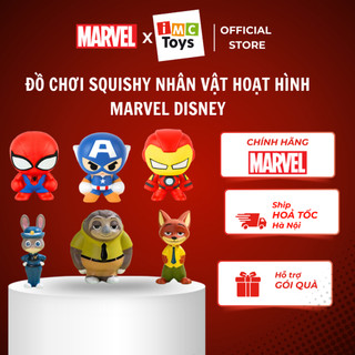 Đồ chơi Squishy mini chính hãng Marvel Disney nhân vật hoạt hình Zootopia, Mickey, Iron Man, Venom