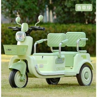 [12V] Xe điện, xe vespa đôi cho bé mẫu mới ST-8612 ắc quy 12v, 2 động cơ (tặng sạc)