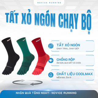 Tất Xỏ Ngón Chạy Bộ, Chạy Trail Cổ Trung CoolMax, Thoáng Mát, Thoải Mái TOSON STORY Nam, Nữ TXN_113