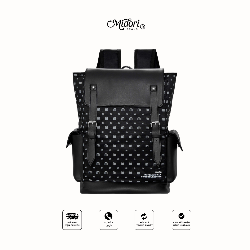 Balo đi học thời trang Nam nữ trượt nước Unisex Season 7 Local Brand Chính Hãng Midori M Studio