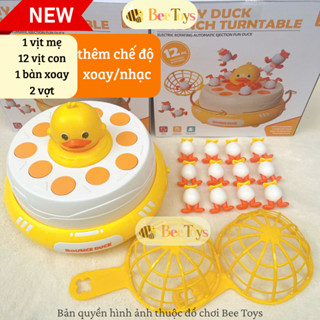 Đồ chơi con vịt đồ chơi hứng vịt nhảy có nhạc vui nhộn xoay 360 đồ chơi âm nhạc rèn vận động cho bé Bee Toys