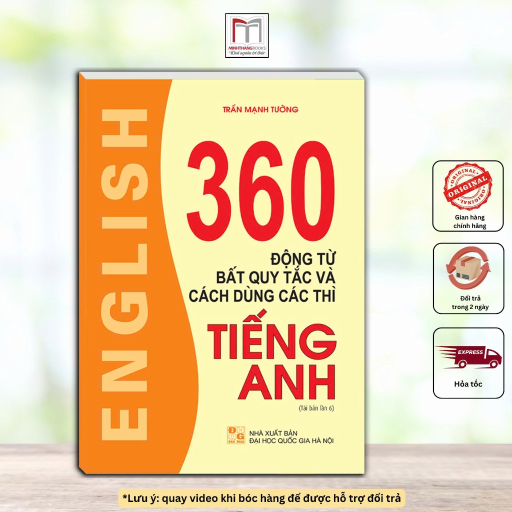 Sách - 360 động từ bất quy tắc (ko màu)