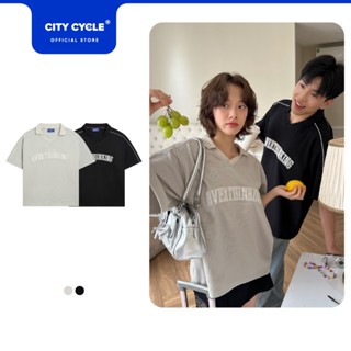 Áo thun polo nam nữ phông có cổ boxy Local Brand Chính Hãng City Cycle Áo Polo Overthinking