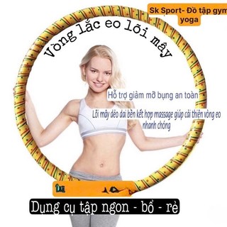  Vòng lắc eo giảm mỡ bụng Lõi mây Ốp Mút dụng cụ hỗ trợ tập bụng tại nhà an toàn 