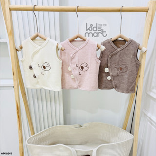 áo gile nỉ nhung tăm mặt gấu cho bé Kidsmart shop Anmina AMI0245