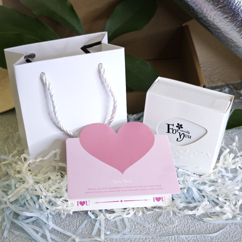 [HỘP KHÔNG VÒNG] Combo hộp đựng trang sức gồm:Hộp - túi - thiệp