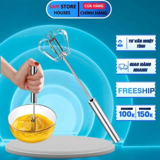 Cây Đánh Trứng Inox 304 Mini Tự Động Cầm Tay – Dụng Cụ Trộn Bột, Khuấy Trứng, Đánh Kem Tiện Lợi