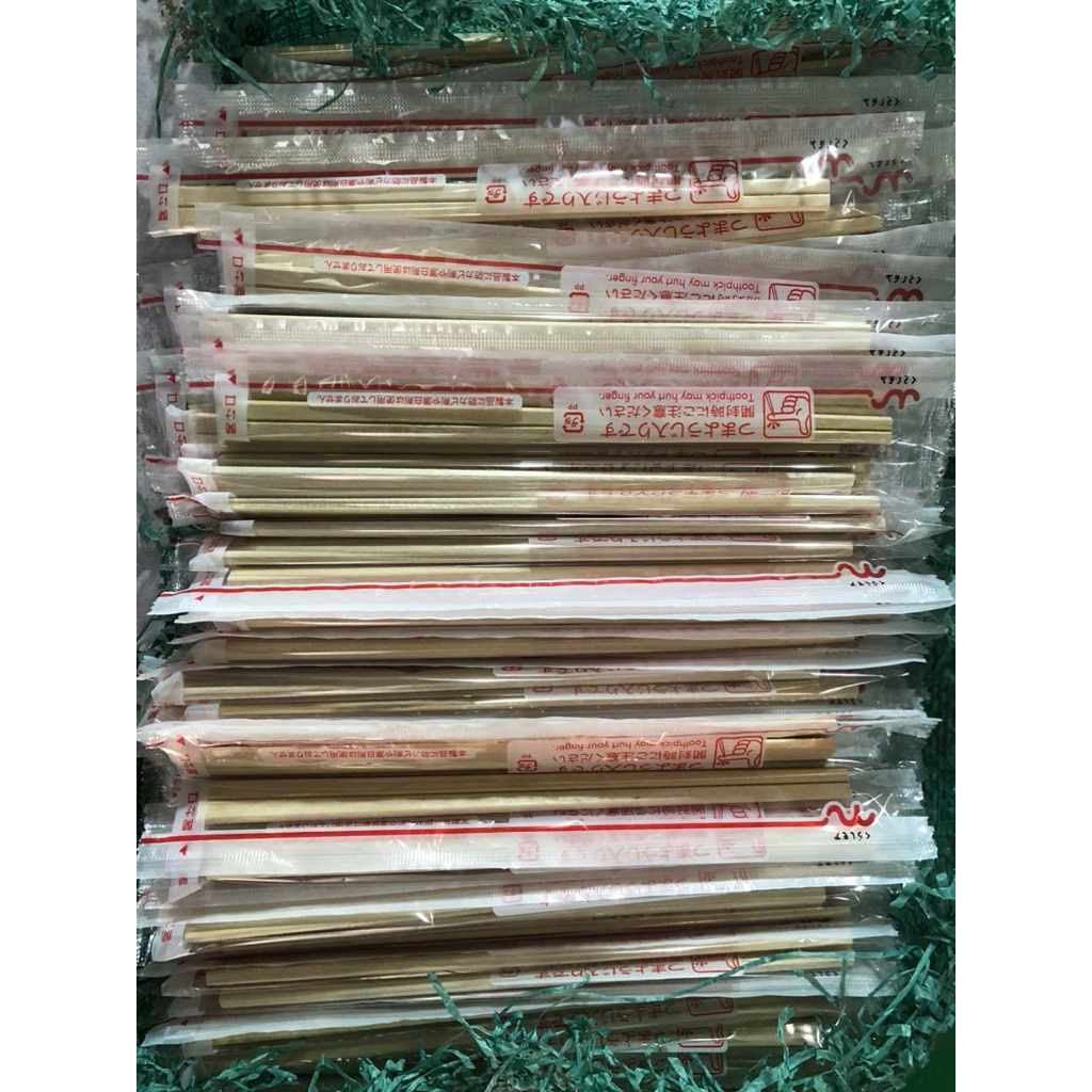 Sét 1 thùng đũa dùng 1 lần, 4000 đôi đũa ăn một lần loại 20cm không tăm