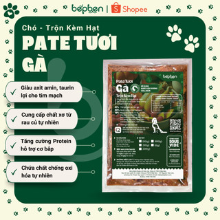SHIP HỎA TỐC Pate Tươi CÁ Trộn Kèm Hạt BẾP BEN Bữa Ăn Cho Cún