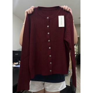    Bigsize 55-100kg  Áo len cardigan nữ dáng ôm họa tiết đan dây thừng 193 