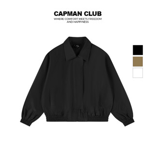 Áo khoác nam phom Boxy vải dù BUCATI dáng ngắn CAPMAN CLUB, thiết kế đơn giản mặc layer siêu đẹp