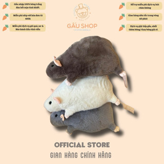 Gấu bông chuột khổng lồ – thú nhồi bông bông gòn trắng – size 50cm 90cm – gối ôm êm ái , quà tặng bạn bè