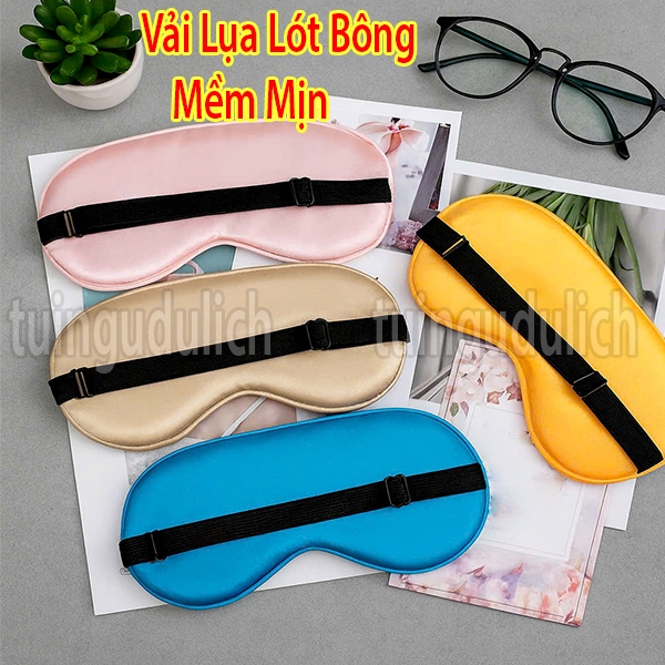 Bịt mắt ngủ vải lụa mềm mịn