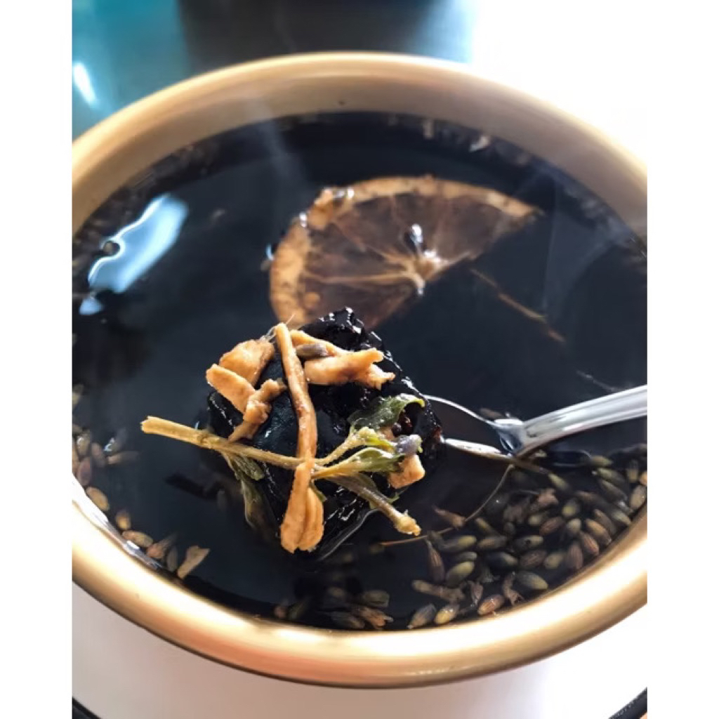 Trà gừng đường đen (trà nguyệt san)