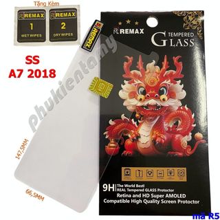 Miếng dán cường lực samsung a7 2018 trong suốt remax