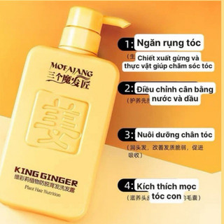 Dầu gội gừng KING GINGER MOFAJANG | Dầu gội gừng ngăn rụng tóc và kích thích mọc tóc