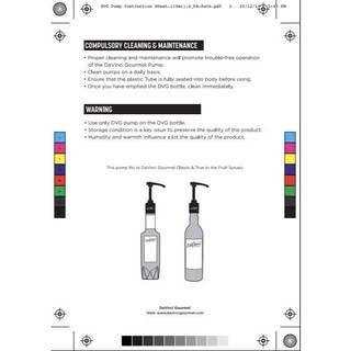 Vòi Bơm Siro / Pump Syrup - DaVinci Gourmet