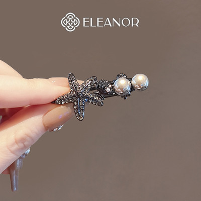 Kẹp tóc nữ Eleanor Accessories hình sao biển vỏ sò đính đá phụ kiện tóc kẹp tóc mái 10460