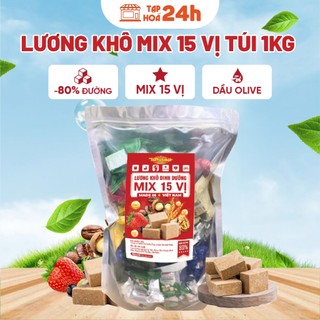   VOUCHER 50K   Lương Khô Mix 15 Vị Mới Nho Cà Phê Đậu Phộng Ăn kiêng Thương Hiệu Tân Việt Nhật 