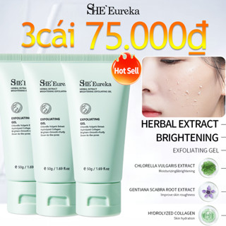 3CÁI 75.000đ SHEEureka Gel tẩy tế bào chết chiết xuất thảo dược làm sạch mặt tẩy tế bào chết chăm sóc da tự nhiên Gel
