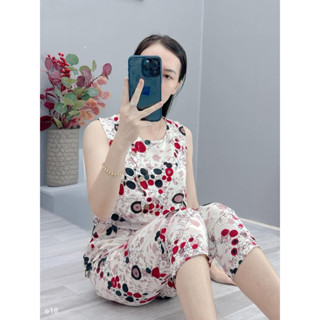  Đồ Bộ 9 Tấc Sát Nách Cúc Chéo Vải Lụa Mango Loại 1 