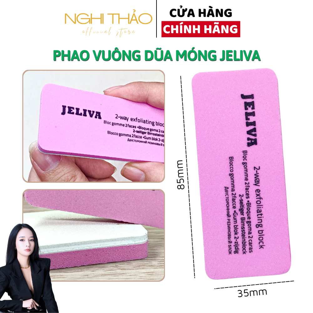 Phao vuông dũa móng jeliva NGHI THẢO