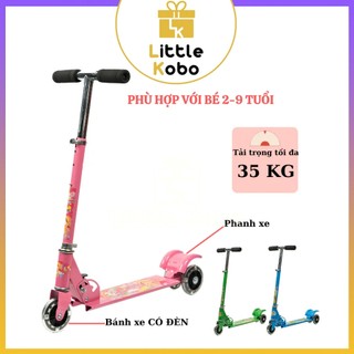 Xe Trượt Scooter Khung Sắt Cho Bé Từ 3-8 Tuổi Gấp Gọn Chống Trơn Tăng Chỉnh Nhiều Nấc Đồ Chơi Trẻ Em