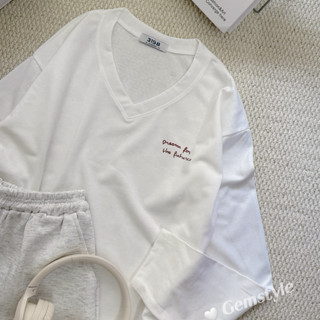  Áo thun nữ DÀI TAY thu đông cổ tim FUTURE chất cotton khô 3158 dày dặn giữ nhiệt dưới 60kg 