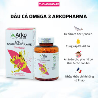 [NHẬP KHẨU PHÁP] Dầu cá Omega 3 Arkopharma bổ não, bổ mắt, bổ tim mạch từ cá hồi tự nhiên