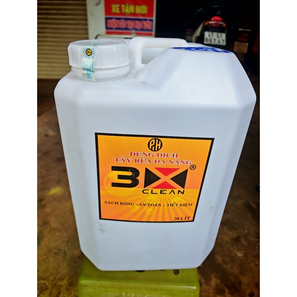 Nước tẩy dầu nhớt 3x clean can 20L (20 lít) [ CHÍNH HÃNG] × KO PHA LOÃNG
