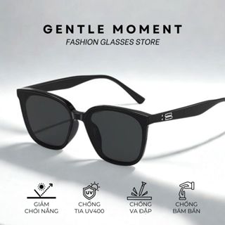  Kính râm gọng vuông thời trang nam nữ kính mát chống tia UV đi đường hoạ tiết nổi phong cách Hàn Quốc GM8357 