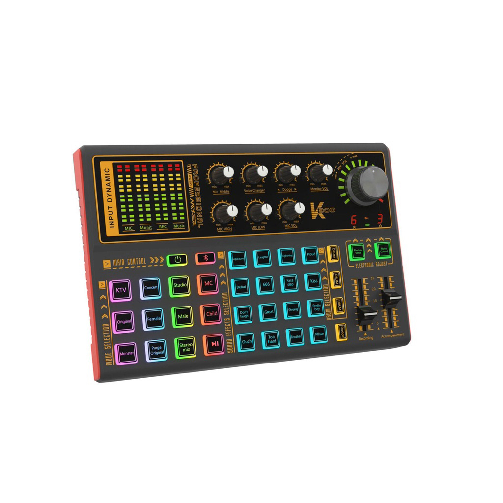 Sound Card K300 Phiên Bản Mới Nhất . Hỗ Trợ Livestream Bigo, Facebook... Tích Hợp Autotune , Hiệu Ứn