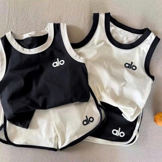 Bộ quần áo ba lỗ ALLO phối màu cho bé 8-18kg