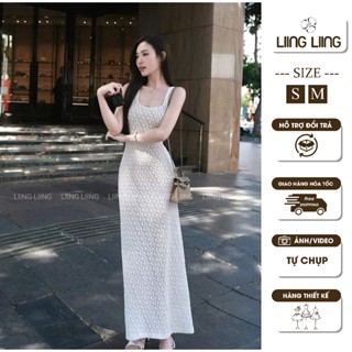   HÀNG SẴN  Đầm Ren Dài Ôm Body Nữ Có Lót Sang Trọng Váy Ren Tôn Dáng Che Khuyết Điểm - LIING 