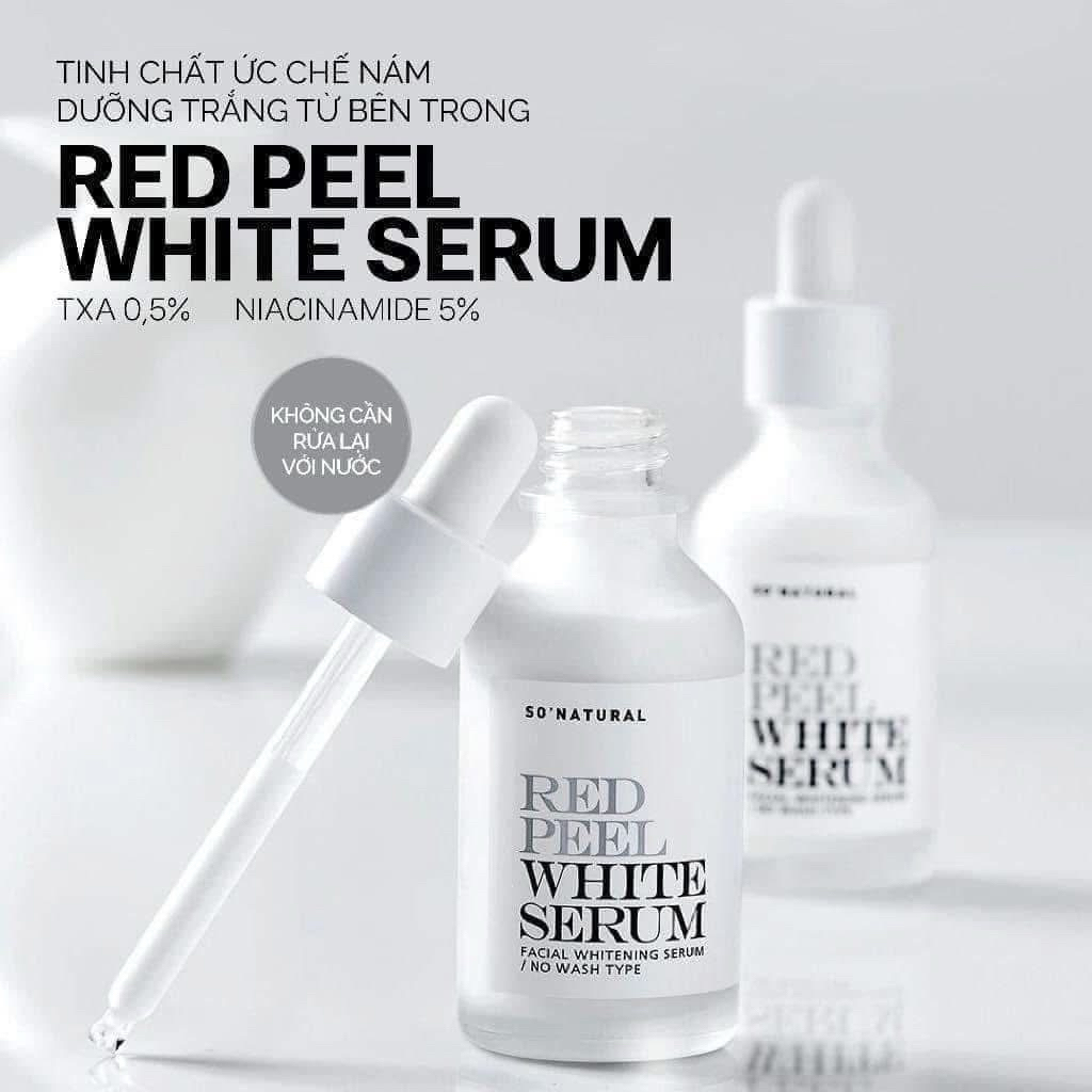 SERUM TINH CHẤT DƯỠNG TRẮNG SO NATURAL RED PEEL WHITE SERUM 35ML