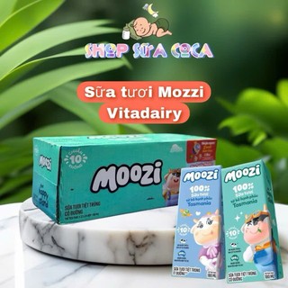 Vitadairy Sữa tươi Moozi 180ml có đường/it đường date mới