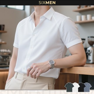 Áo Sơ Mi Nam Trơn Tay Ngắn SYLEN – Vải Cotton Co Giãn Form chuẩn Không Nhăn Thấm Hút Tốt – SIXMEN 