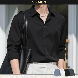  Áo sơ mi nam tay dài SYLEN form tôn dáng cotton cao cấp co giãn không nhăn thấm hút tốt - SIXMEN 